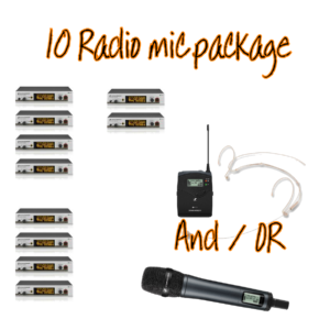 10x Radio Microphone Package
