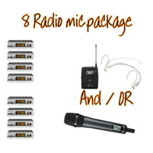 8x Radio Microphone Package