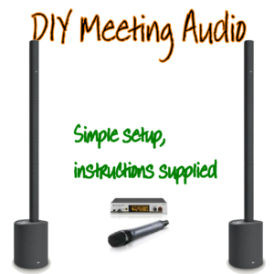 Small DIY meeting speakers, Gatherings
