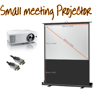 small meeting projector and screen package