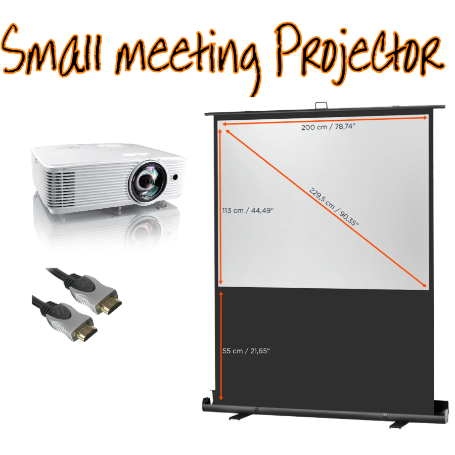 small meeting projector and screen package